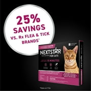 NEXTSTAR Flea & Tick Topical Prevention for Cats Over 3.5 lbs, 3-Month Supply