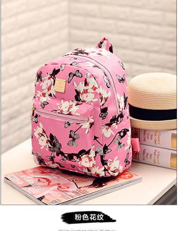 ladies floral backpack