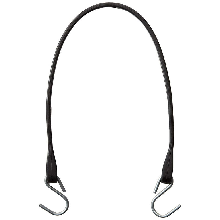 Miloo Heavy Duty Rubber Bungee Cords With Hooks - 10 Inch, Pack Of 30, Made In USA, EPDM