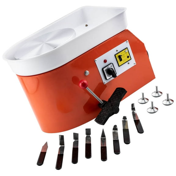 280W 25CM Electric Pottery Wheel Ceramic Machine Work Clay Art Craft DIY 110V