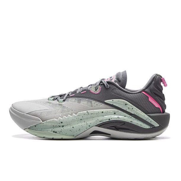 Zapatillas de Baloncesto Profesionales para Hombre LI-NING BAD5 Sniper I Super Gris Talla US 8