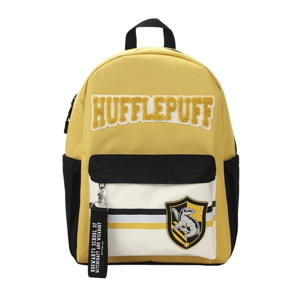 Harry Potter Hufflepuff Crest 16.5" Adult Yellow Backpack
