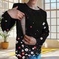 thumbnail image 3 of Edvintorg Maternity Shirts for Women Long Sleeve Winter Crew Neck Casual Pullover Maternity Tops Sweatshirt Nursing Shirts for Breastfeeding, 3 of 5