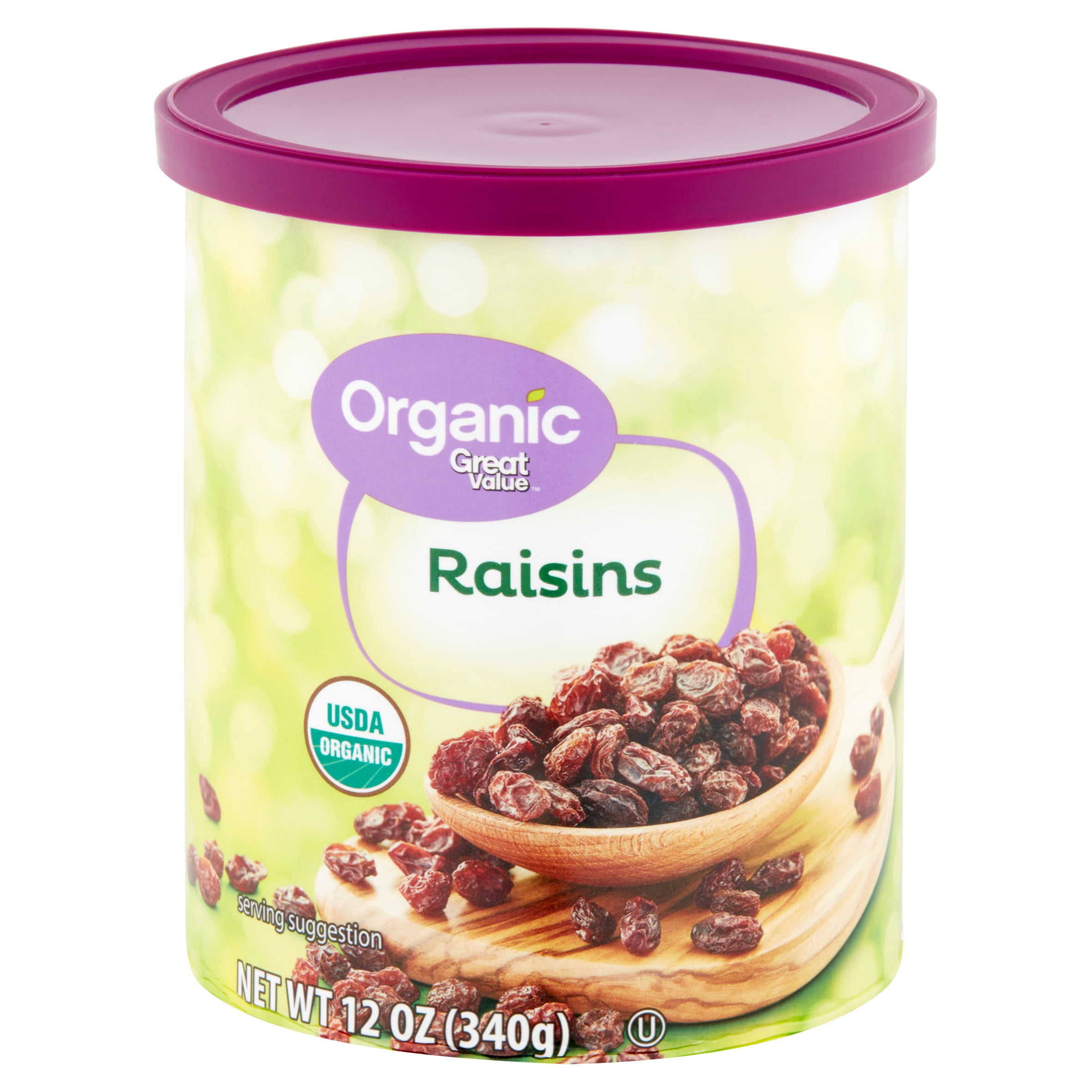 Great Value Organic Raisins, 12 Oz.