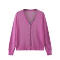 thumbnail image 2 of Mode Automne 2023 pour Femmes Cardigan Polyvalent en Tricot Ajouré Cardigan Léger en Liquidation, 2 of 3