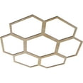 thumbnail image 2 of 34"OD x 14 1/2"ID x 1/4"T Florin Wood Fretwork Pierced Ceiling Medallion, Birch, 2 of 3