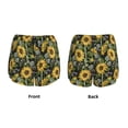 thumbnail image 3 of Daiia Sunflowers Pattern Women's 2 in 1 Running Shorts - Lightweight Athletic Workout Gym Yoga Shorts Liner with Phone Pockets-Medium, 3 of 7