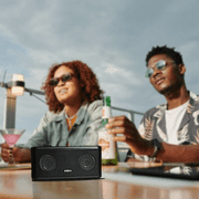 DOSS Portable Wireless Bluetooth Speaker with 16W HD Stereo Sound and Deep Bass, Stereo Paring, Touch Control, Party Lights, 24H Playtime, Speaker for Home, Outdoor and Office