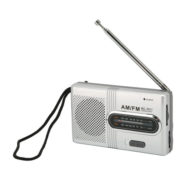 Radio portátil Sanpyl AM FM Transistor Silver Grey | Walmart en línea