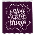 thumbnail image 3 of Ambesonne Saying Shower Curtain, Motivation Boost Phrase, 69"Wx84"L, Pale Mauve and Purple, 3 of 3