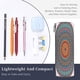 thumbnail image 3 of Disketp Mandala Estuche Organizador de Lápices de Cuero, Estuche de Oficina con Cremallera para Bolígrafo y Lápiz, 3 of 6