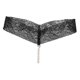 thumbnail image 2 of Sexy Women Crotchless Panties Sheer Lace Thong Underwear Pearls Strings Black -l, 2 of 5