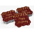 thumbnail image 4 of Inkdotpot Pack Of 100 Happy Birthday Paper Tags DIY Craft Bracket Shape Real Gold Foil Hang Tags, 4 of 6