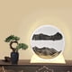 thumbnail image 1 of Decoración del hogar, decoración de habitaciones, arte de arena en movimiento 3D, reloj de arena giratorio de 7.87 pulgadas y 360°, arte creativo con arena en movimiento líquido, lámpara de mesa para, 1 of 7