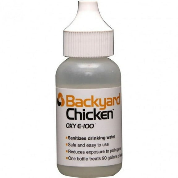 Backyard Chicken OXY E100, Treats 90 Gallons of Water, 30mL
