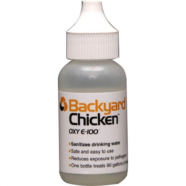 Backyard Chicken OXY E100, Treats 90 Gallons of Water, 30mL