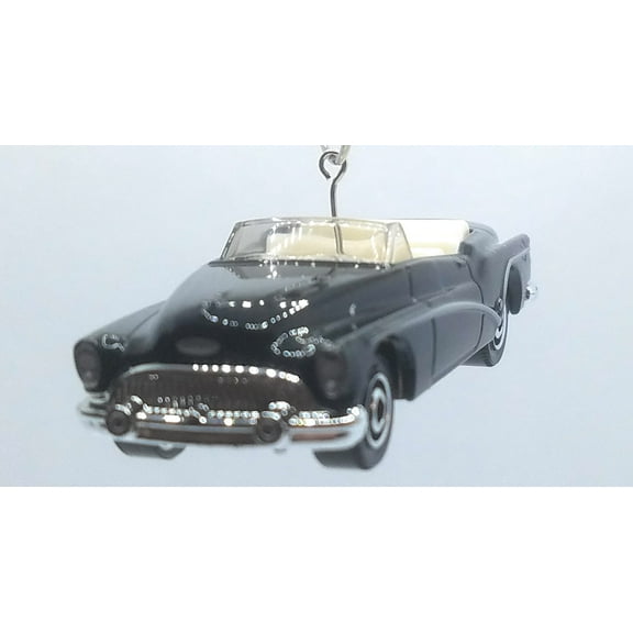 Christmas Ornament for 1953 Buick Skylark Convertible Black/White interior