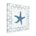 thumbnail image 2 of Emily Adams 'Navy Starfish on Newsprint' Canvas Art, 2 of 3