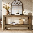 thumbnail image 7 of Tribesigns 62.99" Long Wood Console Table, Farmhouse 2-Tier Entryway Table Sofa Table, 7 of 7