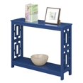 thumbnail image 3 of Convenience Concepts Town Square Console Table with Shelf in Cobalt Blue Wood, 3 of 8