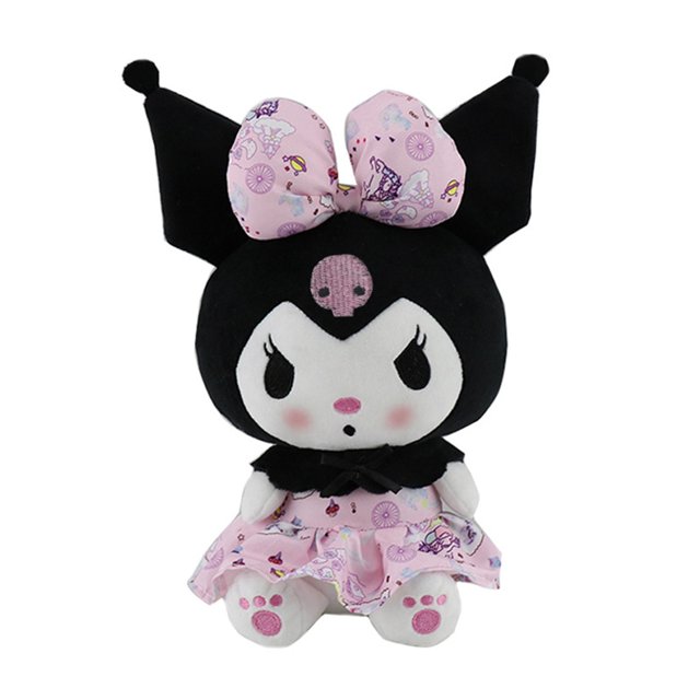 Sanrio-peluche de dibujos animados para niños, juguetes de peluche suaves, Kawali, Kuromi, Hello Kitty, My Melody, Cinnamoroll, regalos de cumpleaños25cm24 Fivean Toy model