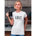 thumbnail image 2 of Keep Moving Love Quote Shaped T-Shirt Women -Image by Shutterstock, Female Large, 2 of 4