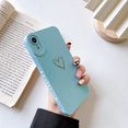 thumbnail image 3 of for iPhone XR Case(2018 6.1"), Side&Back Cute Plated Love Heart with Anti-Fall Lens Cameras Cover Protection Soft TPU Shockproof Anti-Fingerprint Phone Cases for Women Girls Men,Black, 3 of 4