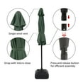 thumbnail image 5 of COBANA 7.5’ Patio Umbrella, Outdoor Table Market Umbrella for Garden, Dark Green, 5 of 8