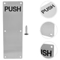 thumbnail image 4 of Metal Doorplate Silver Color Long Lasting Performance for Commercial Settings 1Pack, 4 of 6