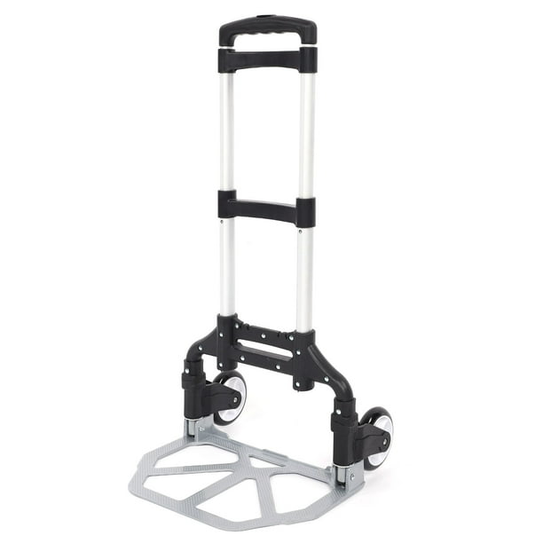 Soporte Para Trabajo Pesado, Carretilla De Mano Plegable, Carro De Aluminio Compacto De 80 Kg Para Equipaje, Rueda Plegable. Varilla Ajustable, Uso Múltiple