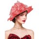 thumbnail image 2 of Xihbxyly Sombrero Elegante, Ligero y de Lino Sintético para Mujer, Ala Ancha, Accesorio de Protección Solar, Ideal para Fiestas En El Jardín, Ideal para Bodas, Tés y Regalos de Moda., 2 of 7