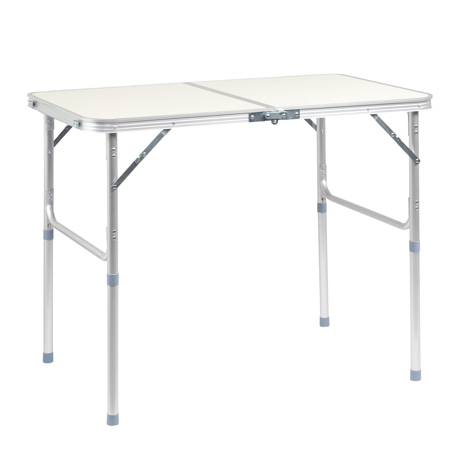90 x 60 x 70cm Home Use Aluminum Alloy Folding Table White