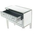 thumbnail image 5 of Elegant Decor Nightstand 2 drawers 34in. W x 16in. D x 34in. H in antique silver paint, 5 of 5