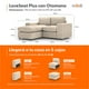 thumbnail image 2 of Sillón Loveseat Seccional Adapti Modular Reposabrazo Ancho + Otomano Beige Ostra, 2 of 9