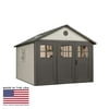 Lifetime 11 x 18.5 ft. Outdoor Storage Shed with Tri Fold Doors