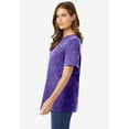 thumbnail image 2 of Woman Within Plus Size Perfect Printed Short-Sleeve Crewneck Tee, 2 of 4
