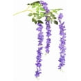 thumbnail image 7 of Sinhoon 6 Pack 3.75 Feet/Piece Artificial Fake Wisteria Vine Ratta Hanging Garland Silk Flowers String Home Party Wedding Decor (White), 7 of 7