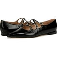 thumbnail image 6 of Sam Edelman Cass Black Leather Mary Jane Pointed Toe Fashion Flats Shoes (Black Leather, 7.5), 6 of 6