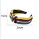 thumbnail image 2 of Headbands for Women, 1 Packs Mixed Printed Fabric Hair Band, Knot Hairbands Hair Accessories for Daily Wearing, Dating, Sports Dot style Tibetan blue, 2 of 4