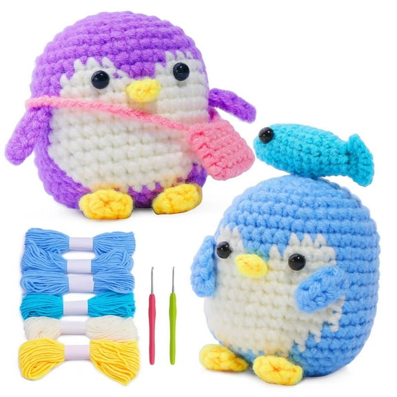BESTSKY Kids Toys Complete Crochet Kit Wobbles Crochet Animal Kit Perfect for Crafters and Kids Crochet Kit for Beginners Kids