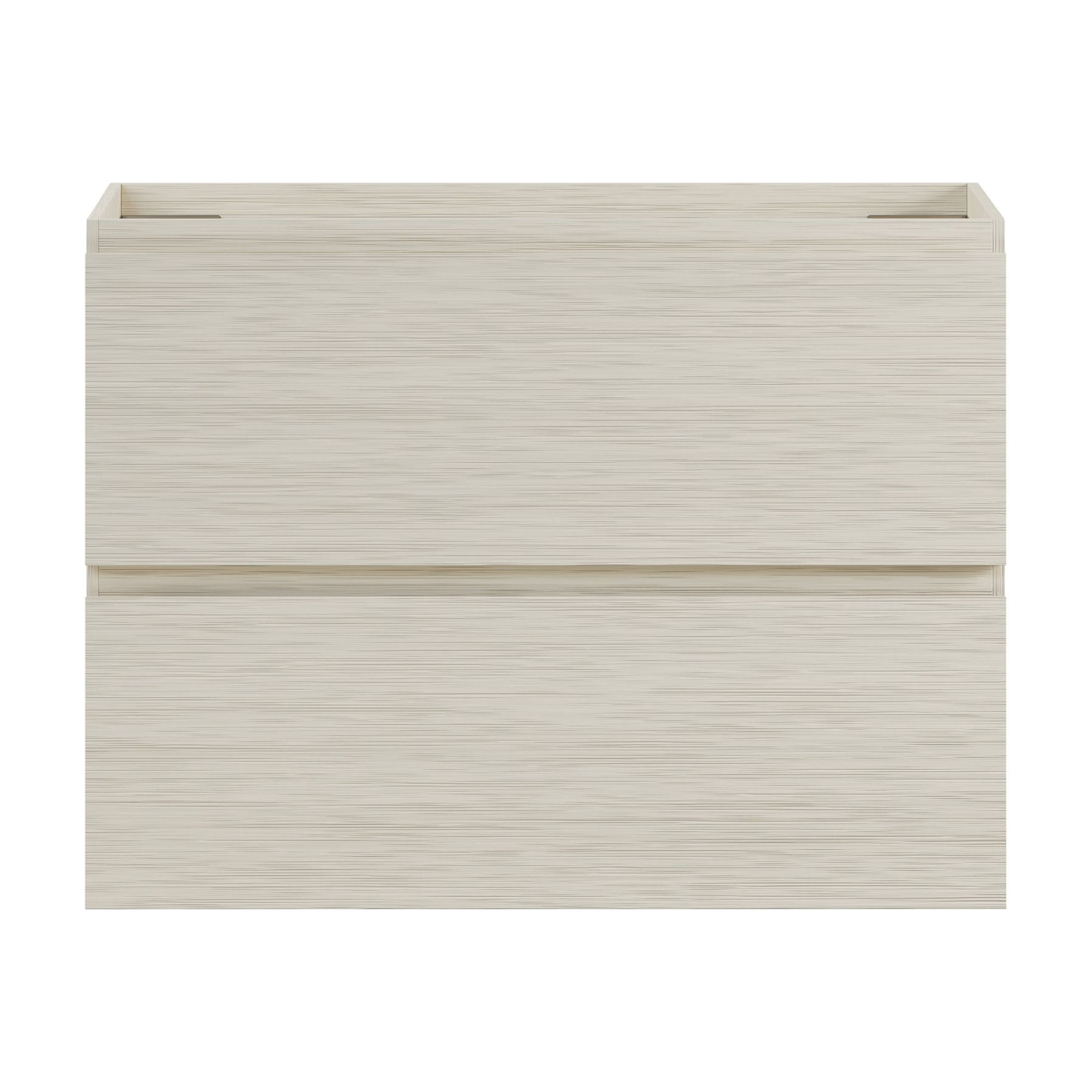 Liberte 30" Wall-Mounted Bathroom Vanity Cabinet without Top in White Oak
