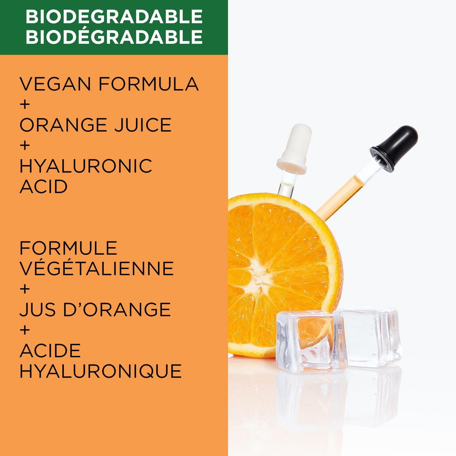 Garnier Skinactive Bombe à l'humidité Masque Sachet pour les yeux Avec Jus d'Orange