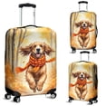 thumbnail image 2 of Welcome Fall Cocker Spaniel Strolling Through the Autumn Maple Forest Travel Luggage Cover Cockers Dog Lover Gifts Suitcase Dust Protective Decor - 12012, 2 of 5