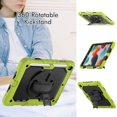 thumbnail image 3 of XYX For iPad 9th/8th/7th Generation 10.2 inch Case, 360 Rotating Shockproof Cover with Stand, Screen Protector, Shoulder Strap, Lime, 3 of 7