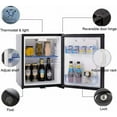 thumbnail image 3 of SMAD Mini Refrigerator 1.0 Cu ft, AC 110/DC 12V, Reversible Door, Silent Operation, Black, 3 of 7