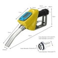 thumbnail image 6 of Electronics Fuel Gasoline Petrol Oil Delivery Transfer Tool, Nozzle Dispenser Flow Meter, 6 of 6