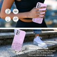 thumbnail image 3 of Phone Case for Samsung A32 5G Case Glitter Pink Glossy Sparkle, Soft Cute Samsung Galaxy A32 5G Case Clear Silicone Slim Cover Transparent Aesthetic (Samsung A32 5g, Purple), 3 of 14