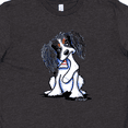 thumbnail image 4 of Inktastic Tri Color King Charles Spaniel Youth T-Shirt, 4 of 5