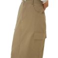 thumbnail image 4 of Dorothy Perkins - Falda Midi Cargamento para Mujer (Caqui), 4 of 4