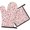 Pioneer Flower Floral Print Pattern, variant on Pioneer Flower Floral Print Pattern 1-Pack Oven Mitts Set, Heat Resistant Kitchen Gloves, 7.7" X 12"
